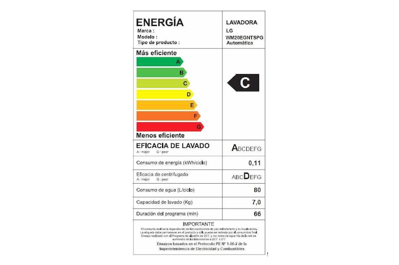 LG Lavadora 20Kg con AIDD™, WM20EGNTSPG